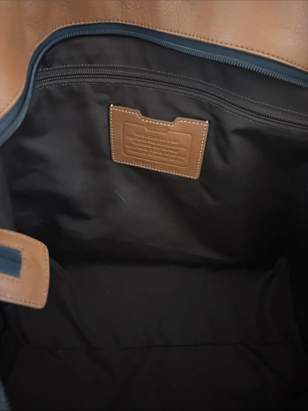 Coach leather duffel